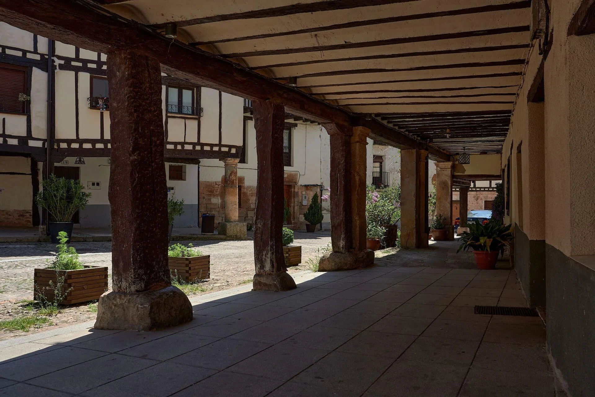 Soportales típicos de Covarrubias