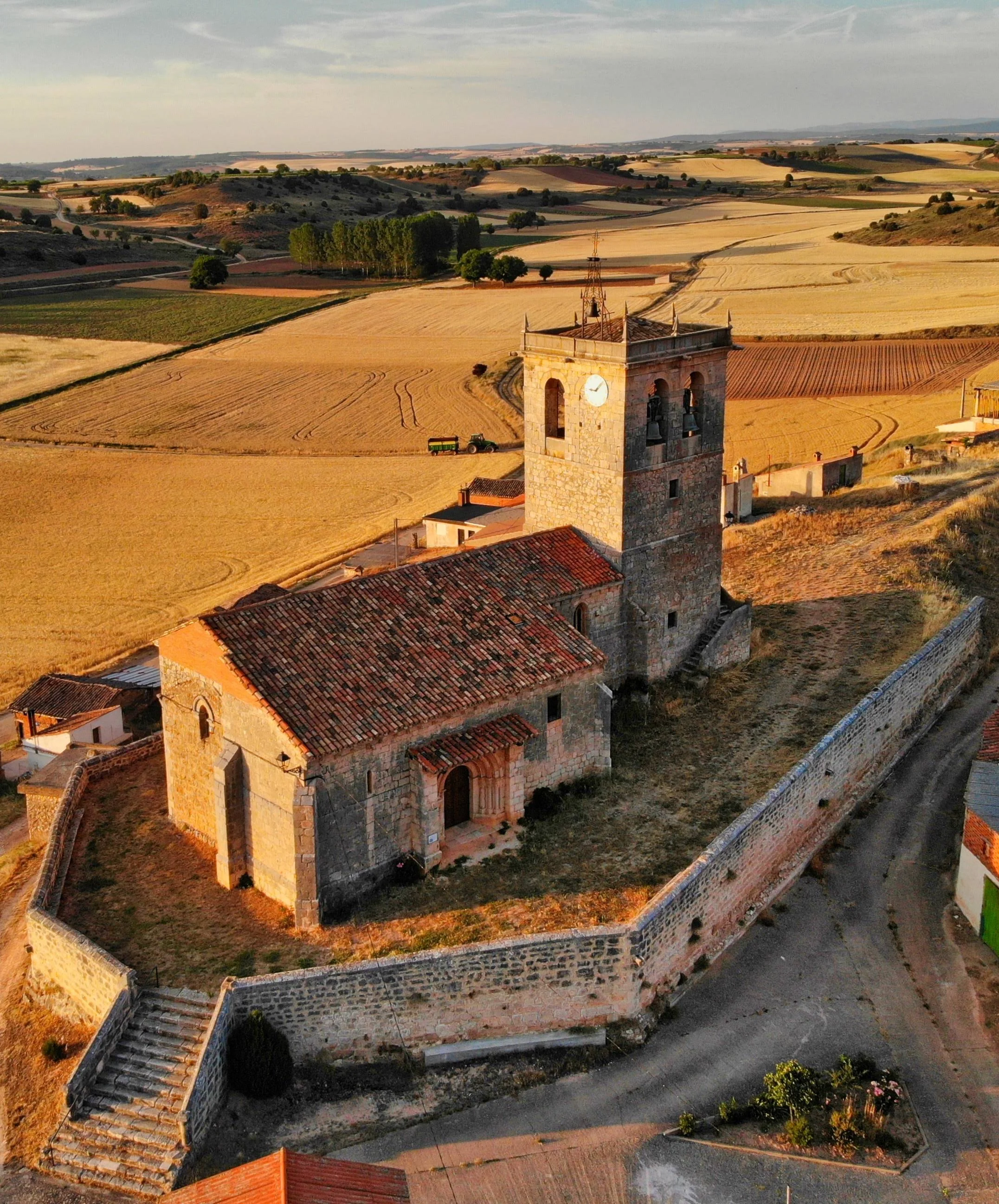 Vista aérea de la Iglesia de Santa Elena