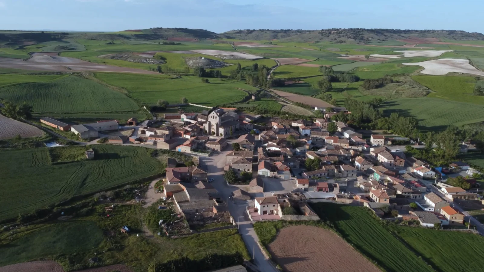 Vista panorámica aérea de Mazuela