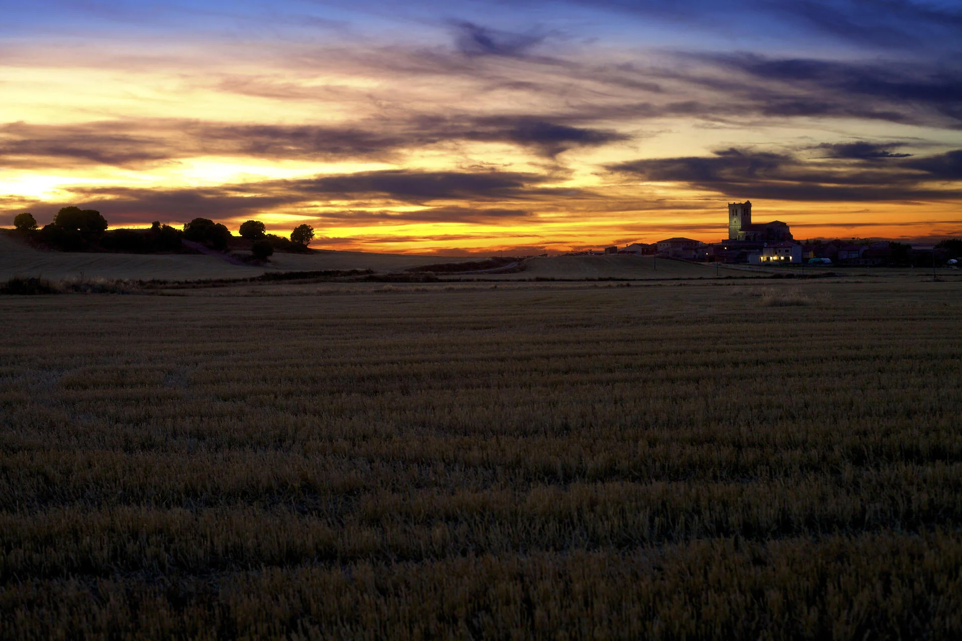 Panorámica de Solarana al atardecer