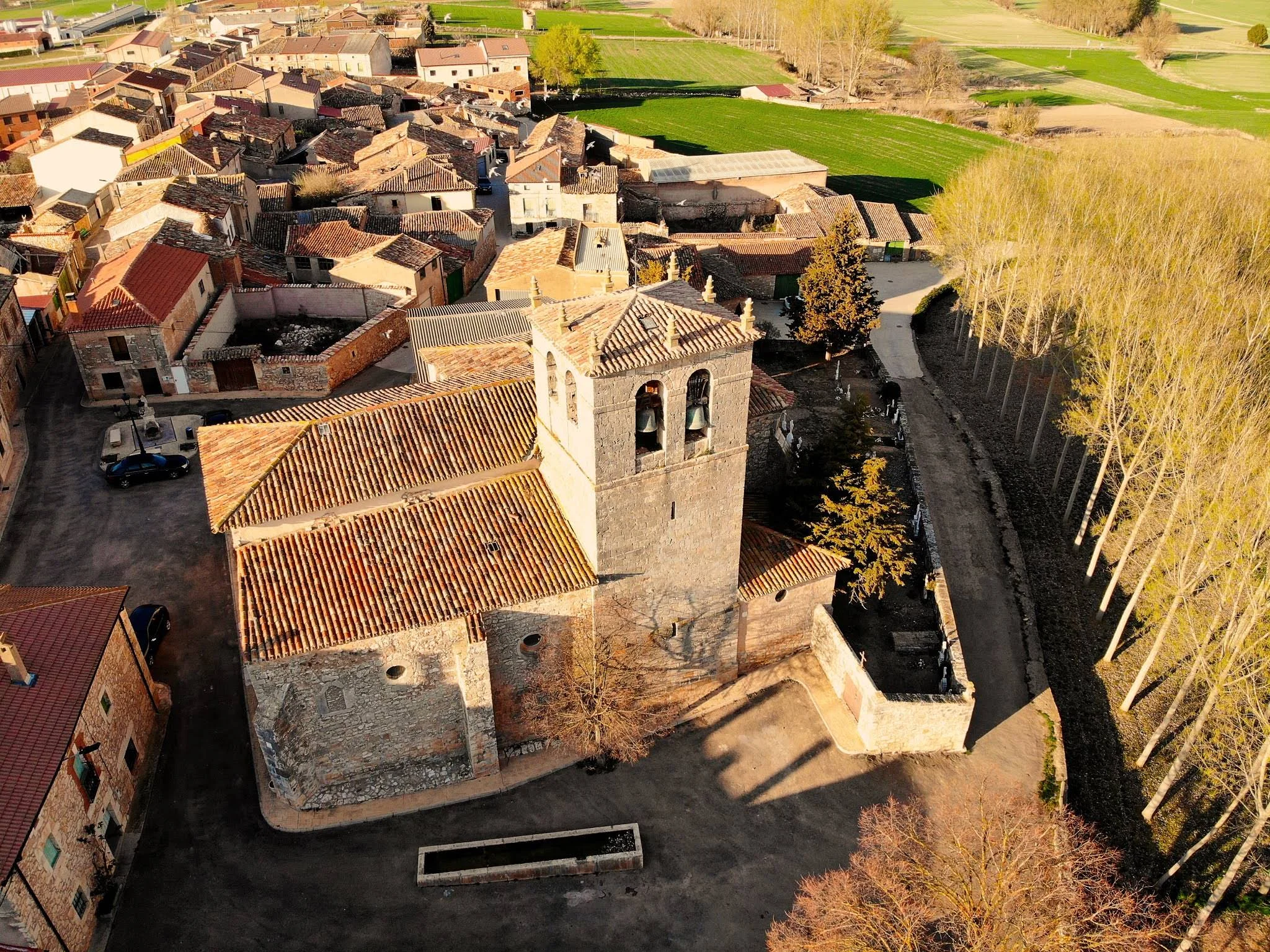Vista aérea de la Iglesia de la Asunción de Nuestra Señora