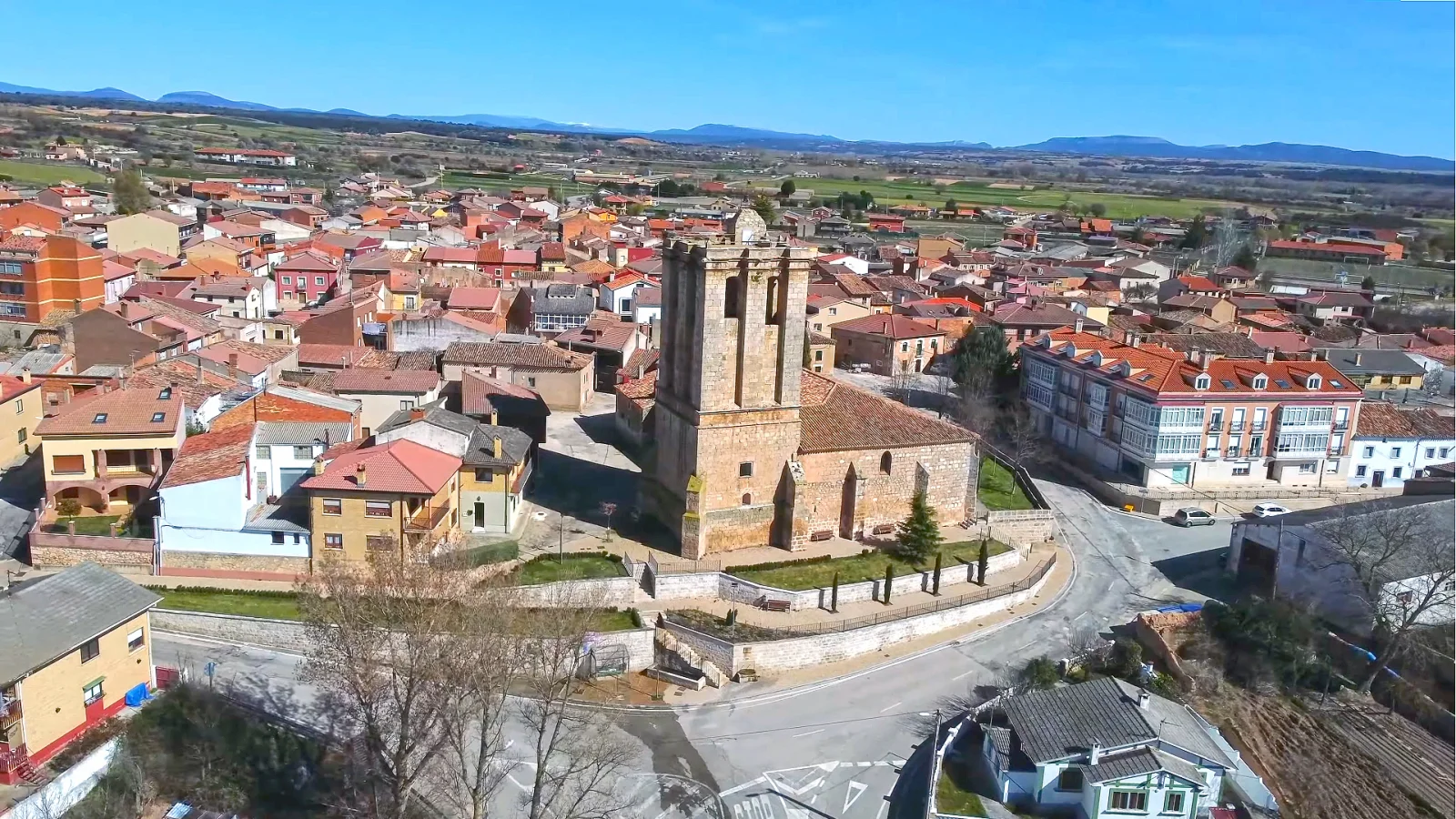 Vista aérea panorámica de Villalmanzo