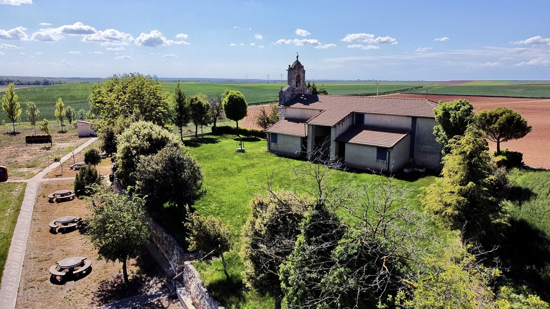 Vista aérea del Monasterio de Santa María la Real