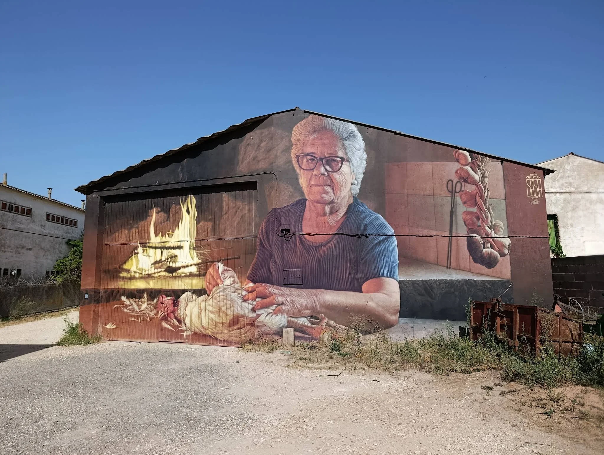 Mural artistico de Christian Sasa