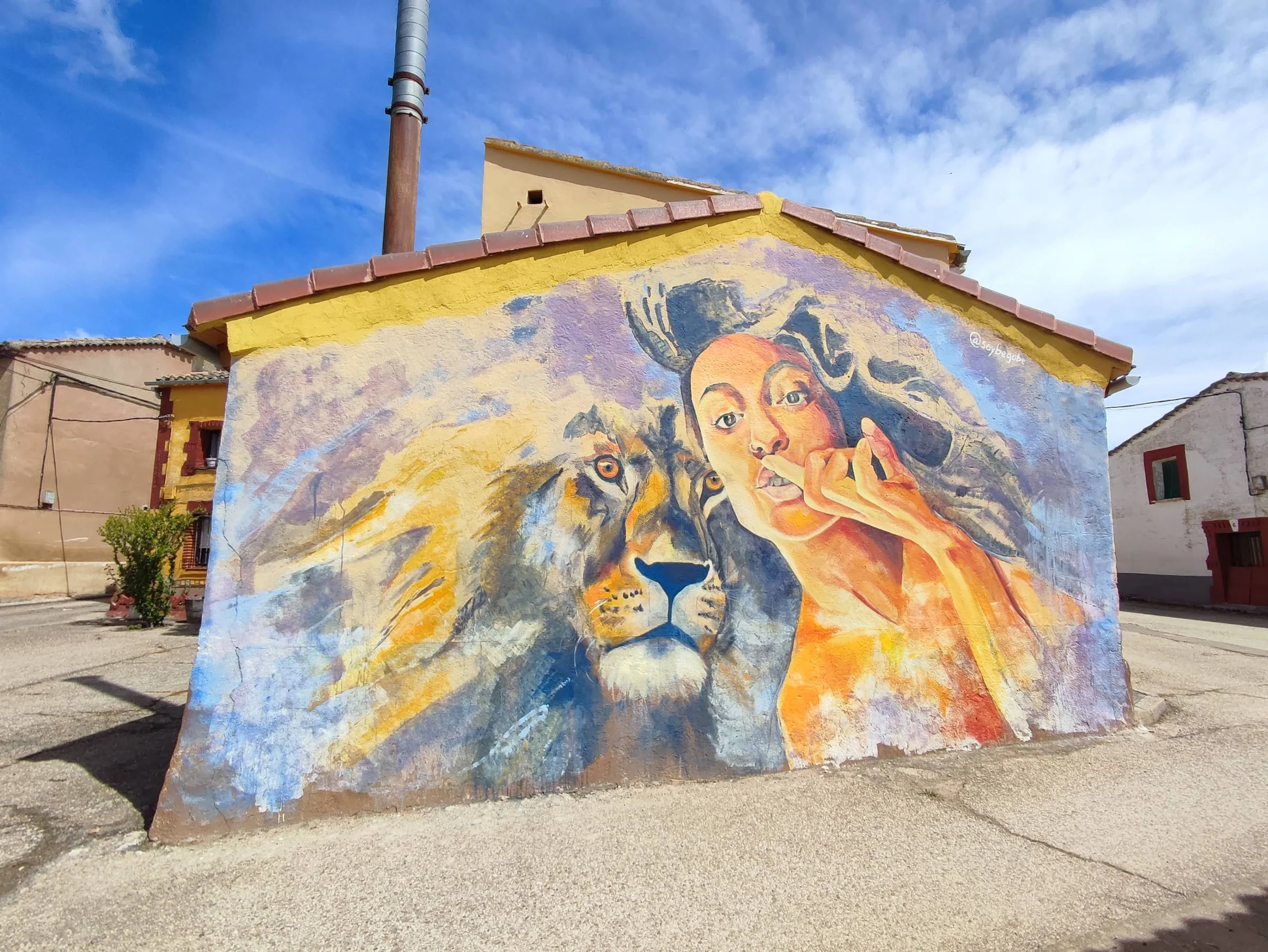 Mural "La Escucha del Valiente" de Begoña Belmonte dedicado a Jorge Bucay