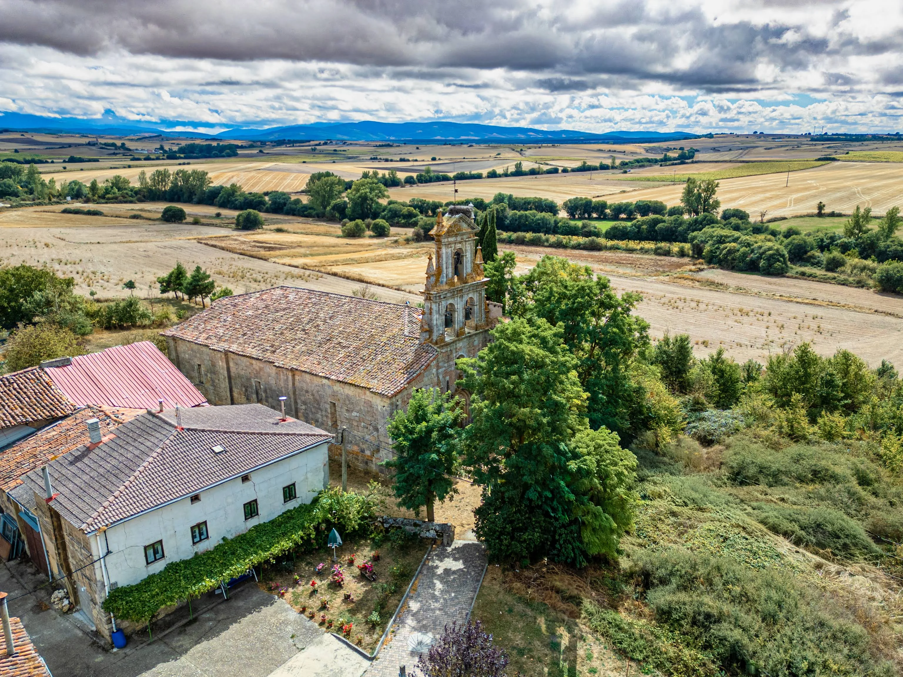 Vista aérea de la Iglesia de Santa Eulalia