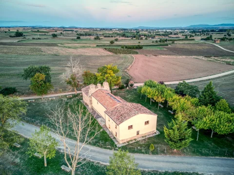 Vista aérea de la ermita