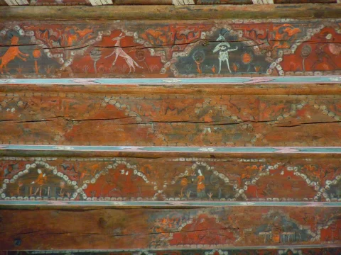Pinturas Medievales del Artesonado Mudéjar