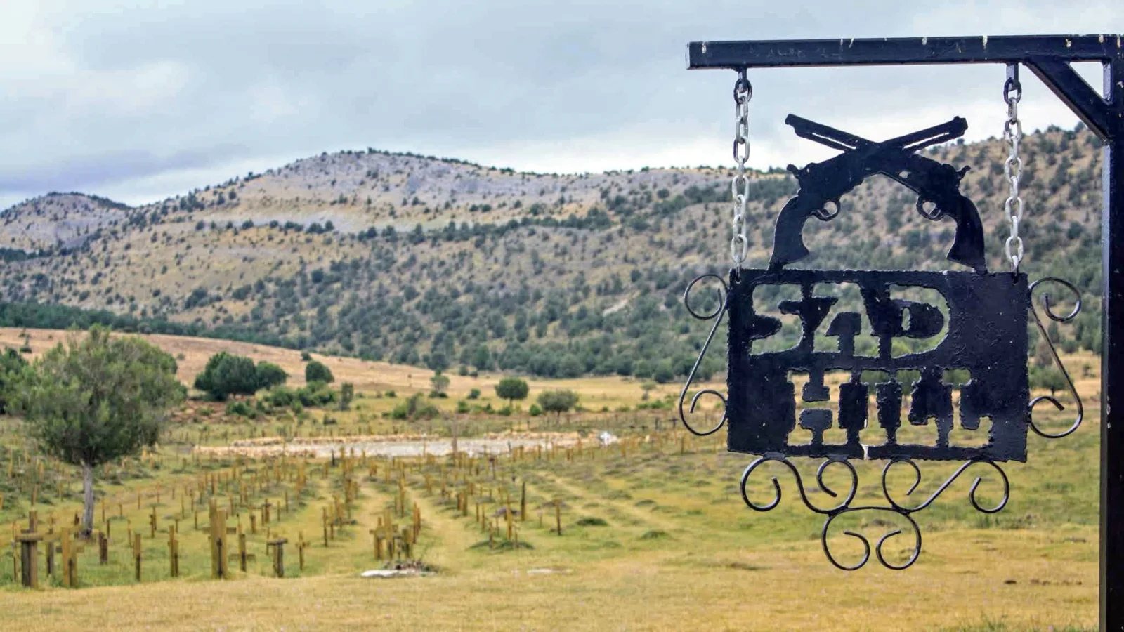 Cartel de forja de Sad Hill