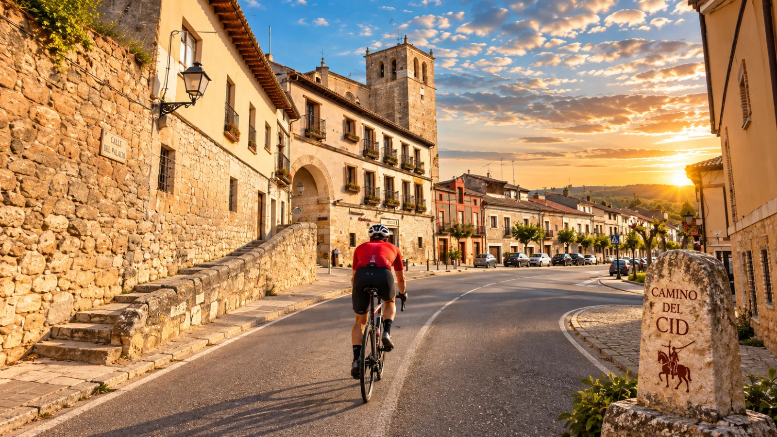 Camino del Cid en bici de carretera en Peñaranda de Duero