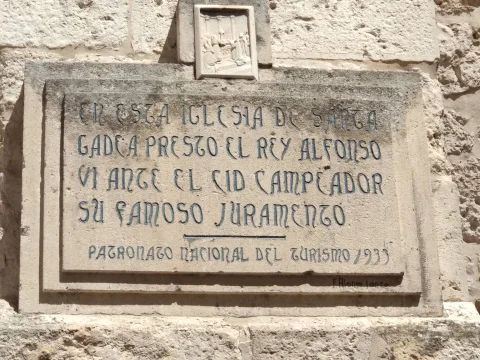 Placa histórica de la Jura de Santa Gadea (1933)