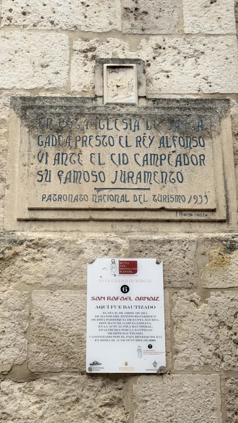 Placas de la Jura de Santa Gadea y San Rafael Arnaiz