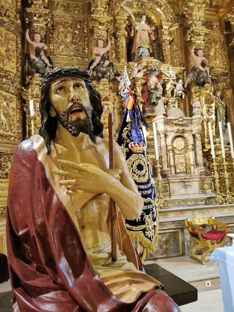 Cristo de la Coronación de Espinas en la Iglesia de San Lorenzo el Real de Burgos