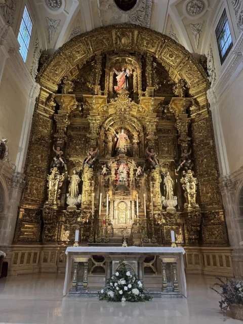 Retablo mayor barroco de la Iglesia de San Lorenzo el Real de Burgos