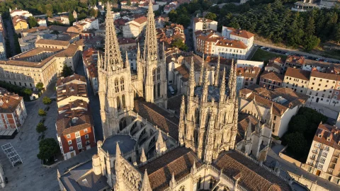 Vista aérea de la Catedral de Burgos
