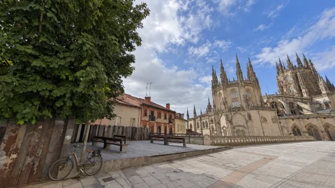 Mirador hacia la Catedral de Burgos