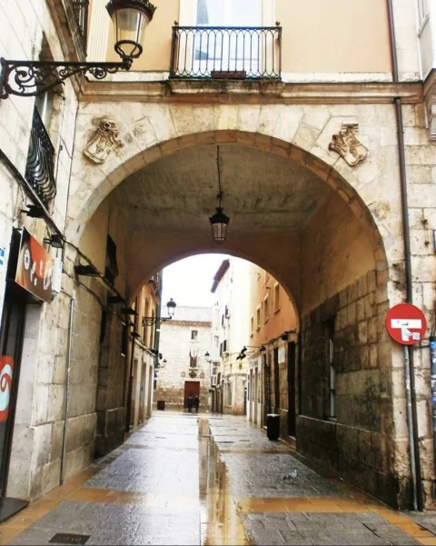 Encuadre central del Arco del Pilar