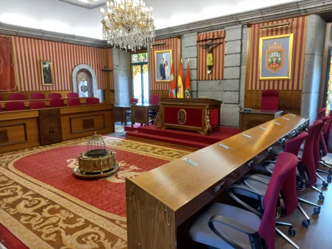 Perspectiva del Salón de Plenos del Ayuntamiento