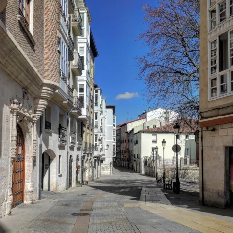 Arquitectura tradicional en la Calle Fernán González de Burgos