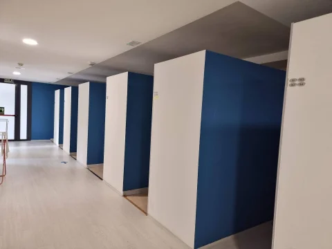 Estructura modular de dormitorios compartidos