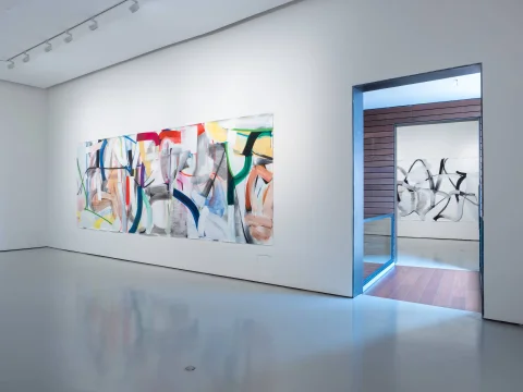 Cuadro abstracto y galería de arte en el Centro de Arte CAB