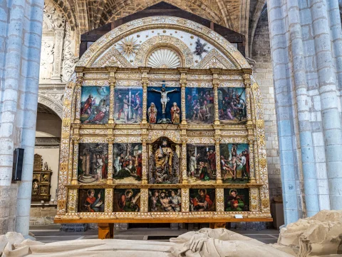 Retablo renacentista de Castrillo de Murcia en el Museo del Retablo