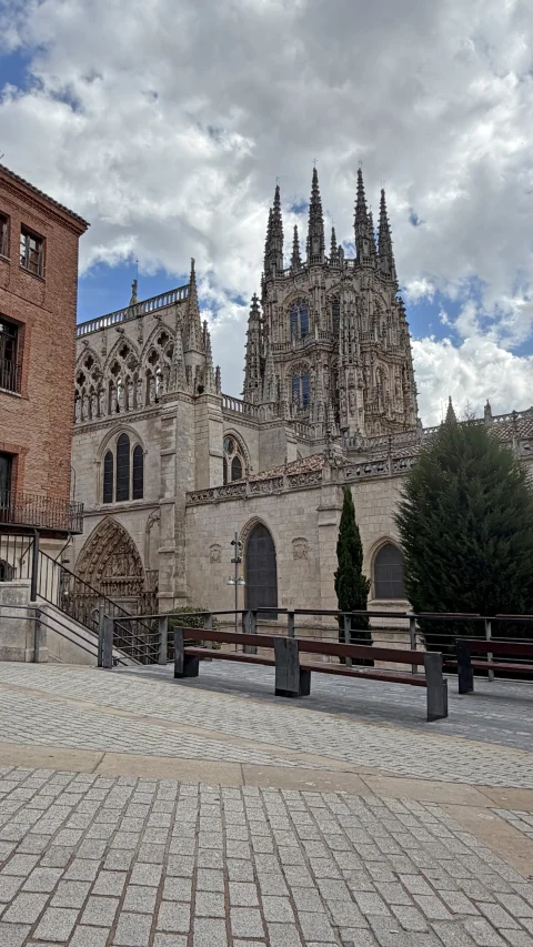 Vista de las agujas de la Catedral de Burgos desde Pozo Seco