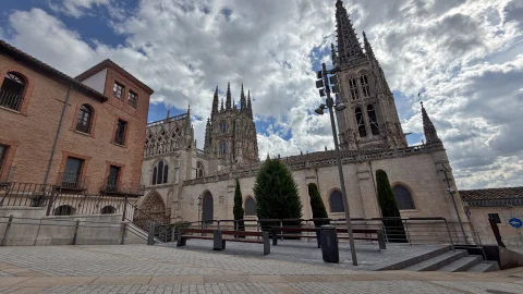 Panorámica de la Catedral de Burgos desde la Calle Pozo Seco