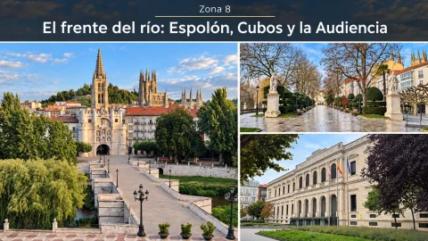 Zona 8 - El frente del río: Espolón, Cubos y la Audiencia