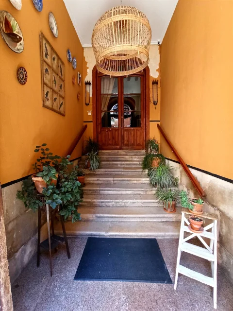 Entrada de la casa palacete