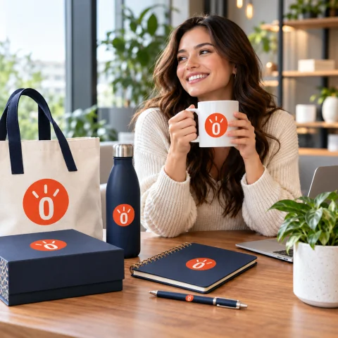 Disfrutando de los productos promocionales de Publiregalo