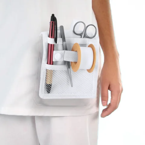 Organizador de Bolsillo Sanitario Blanco para Personal Médico
