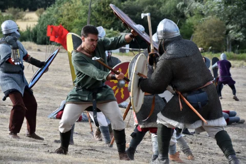 Guerreros batallando
